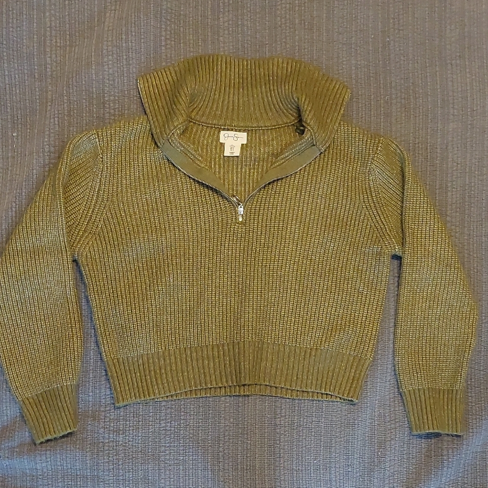 Jessica Simpson Olive Cowl Neck Sweater